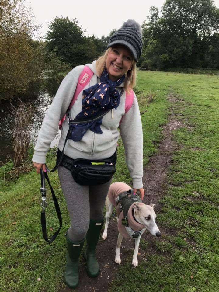 natalia with dog